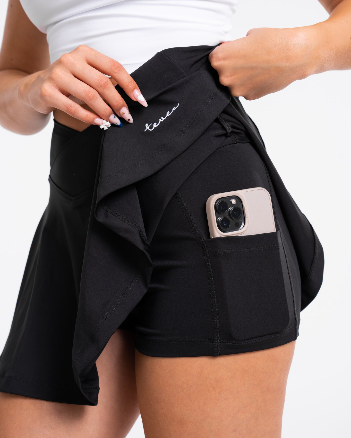 Fearless V-Shape Tennis Skort "Schwarz"