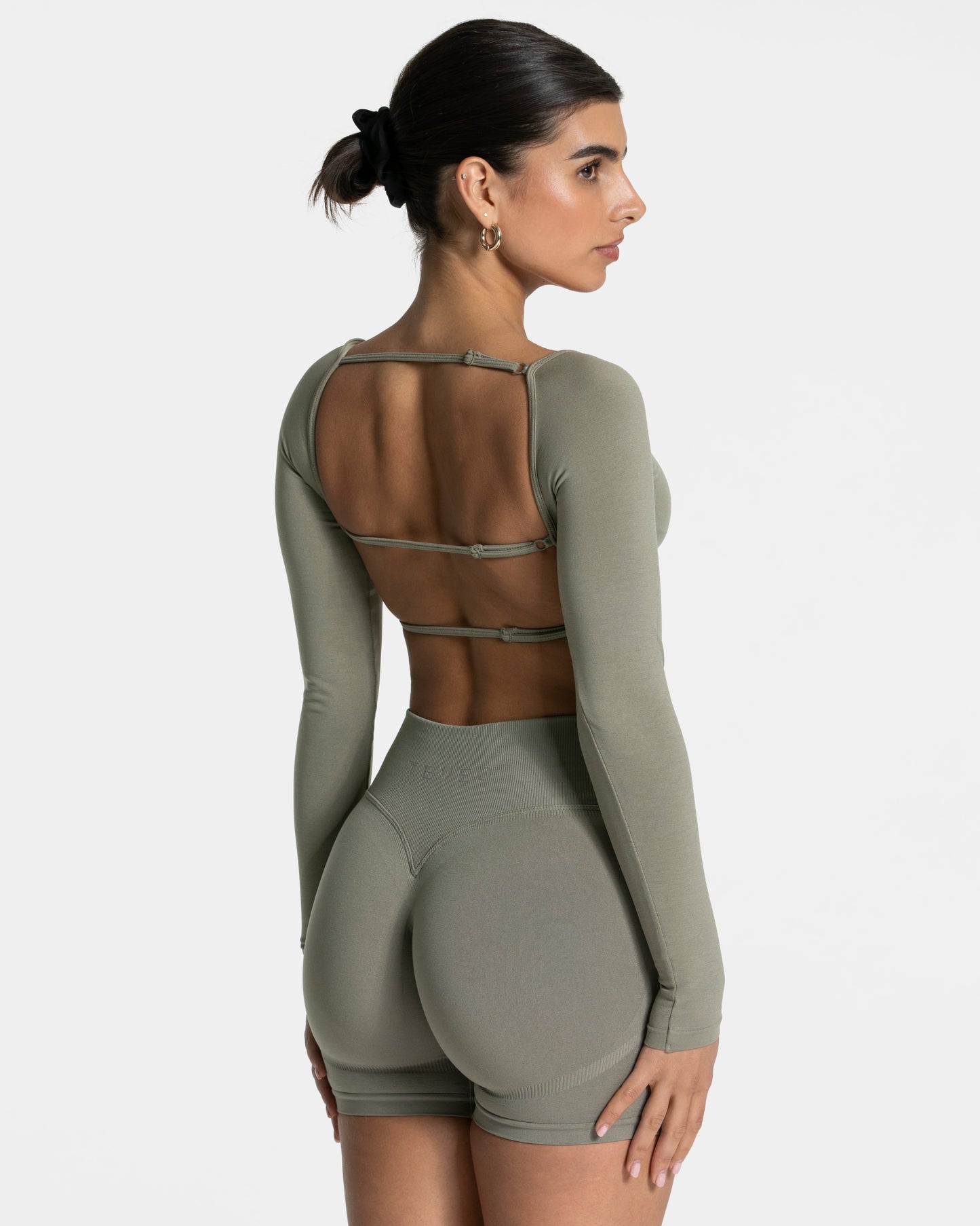 Femme Backless Longsleeve "Khaki"